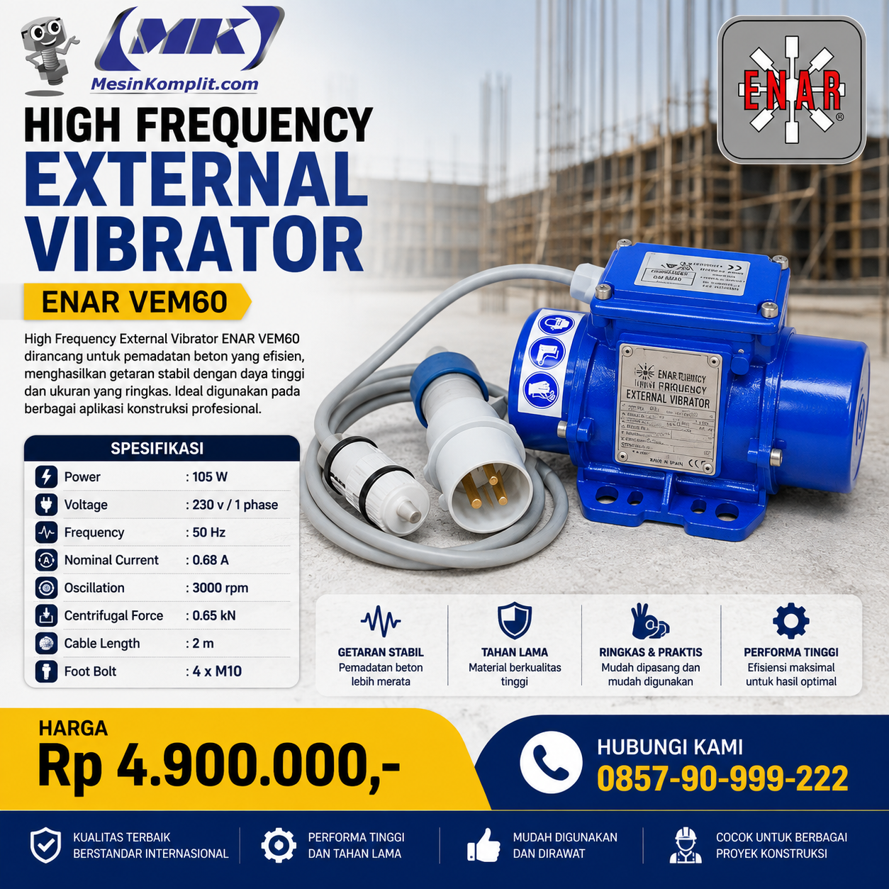 Vibrator Beton External 1...